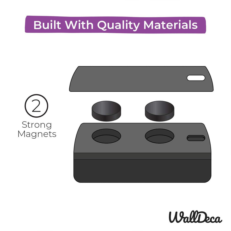 [Australia - AusPower] - WallDeca Magnetic All-in-One Cleaning Dry Eraser, with Cleaning Solution Included - Felt Bottom Surface, Made for Whiteboard Dry Erase Board 