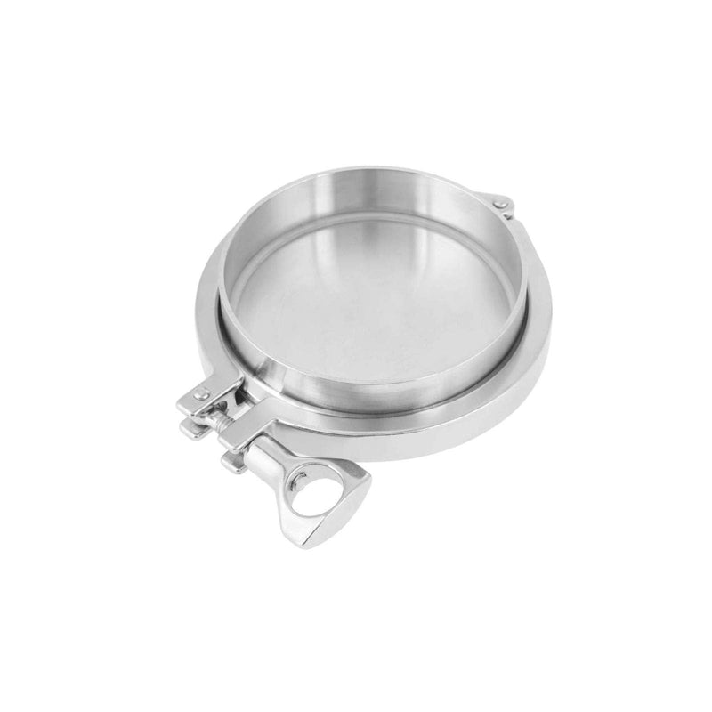 [Australia - AusPower] - Stainless Steel Sanitary Pipe Fittings kit，with Heavy Duty Tri Clamp,102mm 4" End Cap,Weld Ferrule,Silicone Gasket 