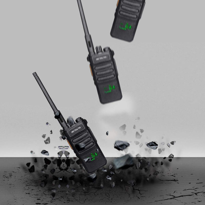 [Australia - AusPower] - Retevis RT86 Long Distance Walkie Talkies, Heavy Duty 2600 mAh Rechargeable Two Way Radio,Remote Alarm Rugged Walkie Talkies Adults, for Offroad(1 Pack) 