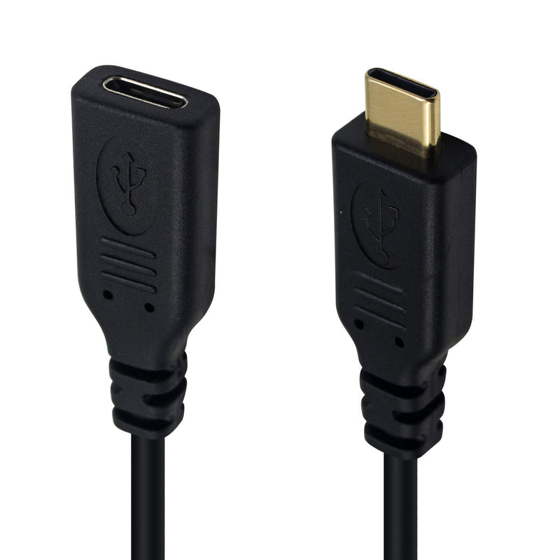 [Australia - AusPower] - Poyiccot USB Type C Extension Cable, Short USB C 3.1 Type C Male to Female Extension for Nintendo Switch, Laptop, Tablet, Mobile Phone, 25cm/0.8feet (USB-C Extension Straight) usb c extension cable 