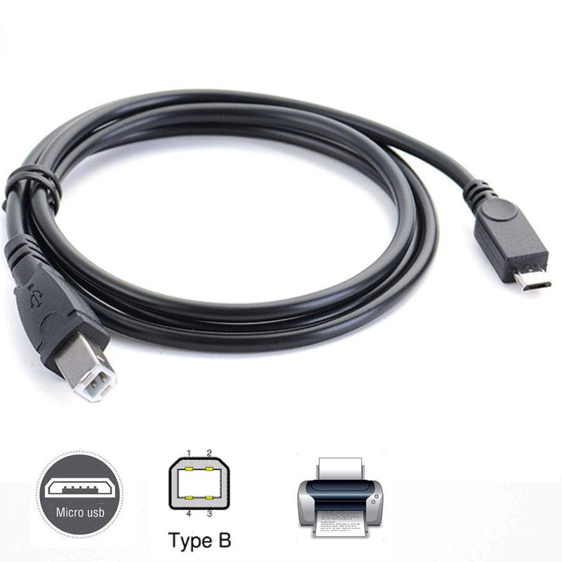 [Australia - AusPower] - Micro USB to Printer Cable USB 2.0 to USB Type B Cable,Android Phone pc to Printer Cable Printer,Scanner,Electronic midi Piano,Electronic Drum,Digital Piano and USB 2.0 Hard Disk 