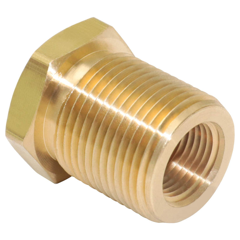 [Australia - AusPower] - KOOTNAS 2-Pack Solid Brass Bulkhead Fittings, 1/4 NPT Taper Female 3/4" Straight Male Thread Brass Water Tank Connector with 4 Rubber Rings 4 Silicone Rings, for Tank Body, Wooden Barrels, etc 1/4 NPT Taper Female, with Rubber Orings 