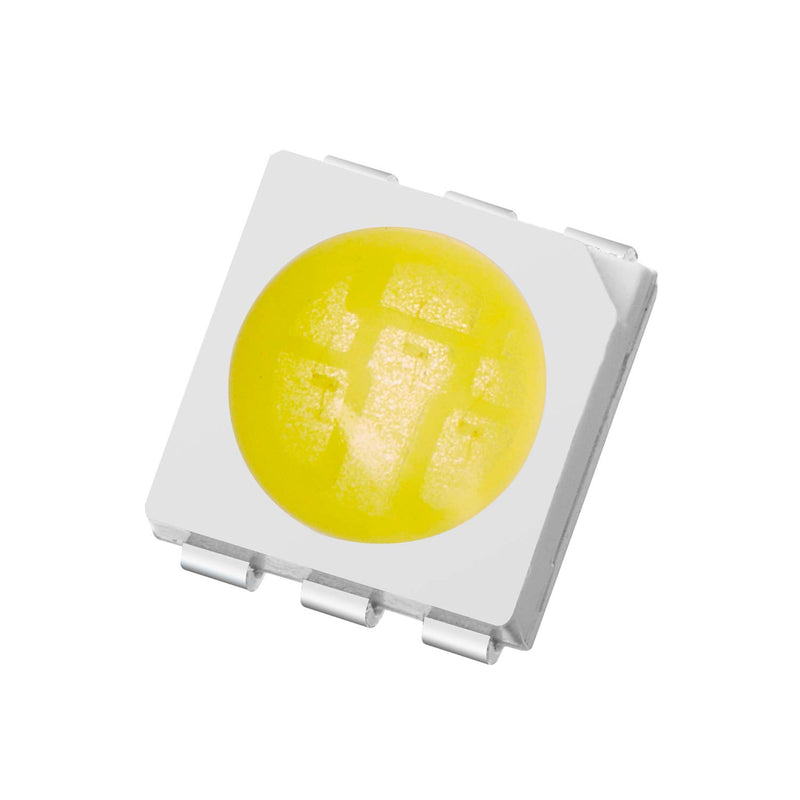[Australia - AusPower] - Chanzon 100 pcs 5050 White 6000K SMD LED Diode Lights (Surface Mount 5mm x 5 mm 3 Chips/LED PLCC 6 pins 60mA 15-18LM) Super Bright Lighting Bulb Lamps Electronics Components Light Emitting Diodes A) White (100pcs) 