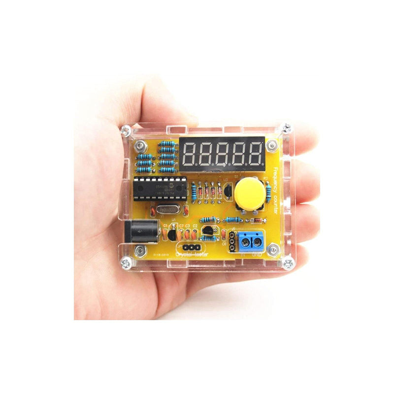 [Australia - AusPower] - Liyafy 1Hz-50MHz Crystal Oscillator Tester Frequency Counter Tester Measuring Meter Case Durable DIY Led Kit 