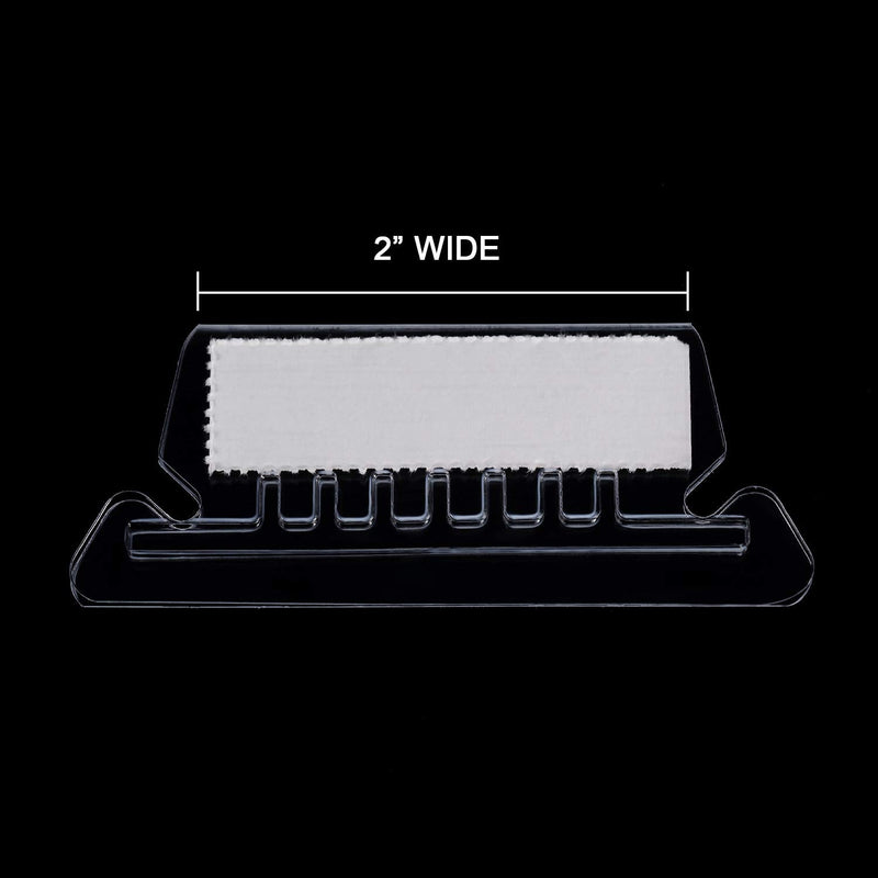 [Australia - AusPower] - Jovitec 120 Sets Hanging Folder Tabs and Inserts Clear Plastic for Quick Identification of Hanging Files, Easy to Read, Hanging File Inserts (2 Inch, White Angle) 