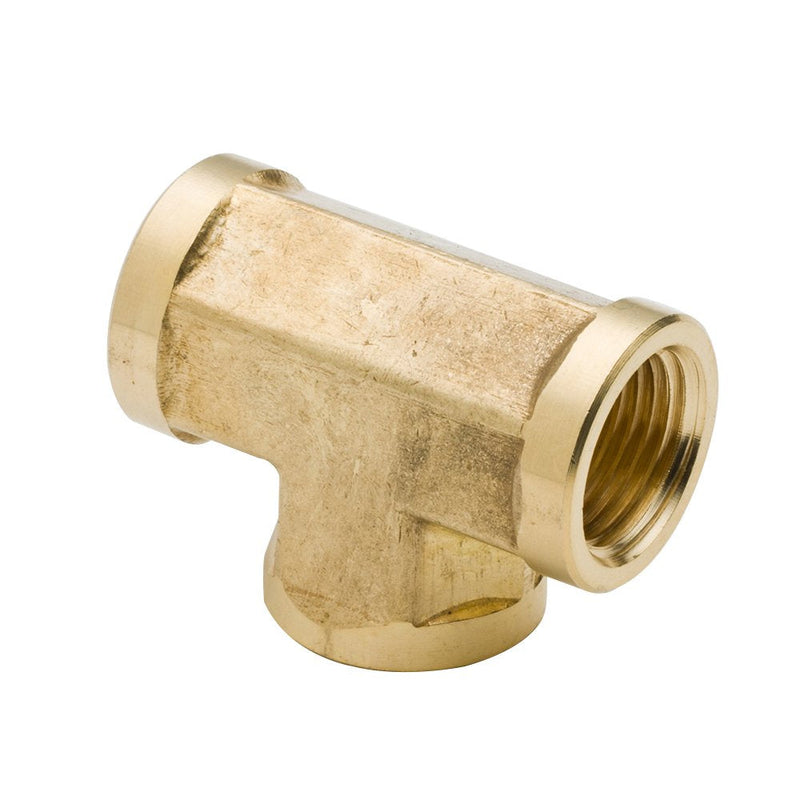 [Australia - AusPower] - Legines Brass Pipe Fitting, Forged Union Tee, 1/4" NPT Female x 1/4" NPT Female x 1/4" NPT Female (2 pcs) 0.25 Inch 