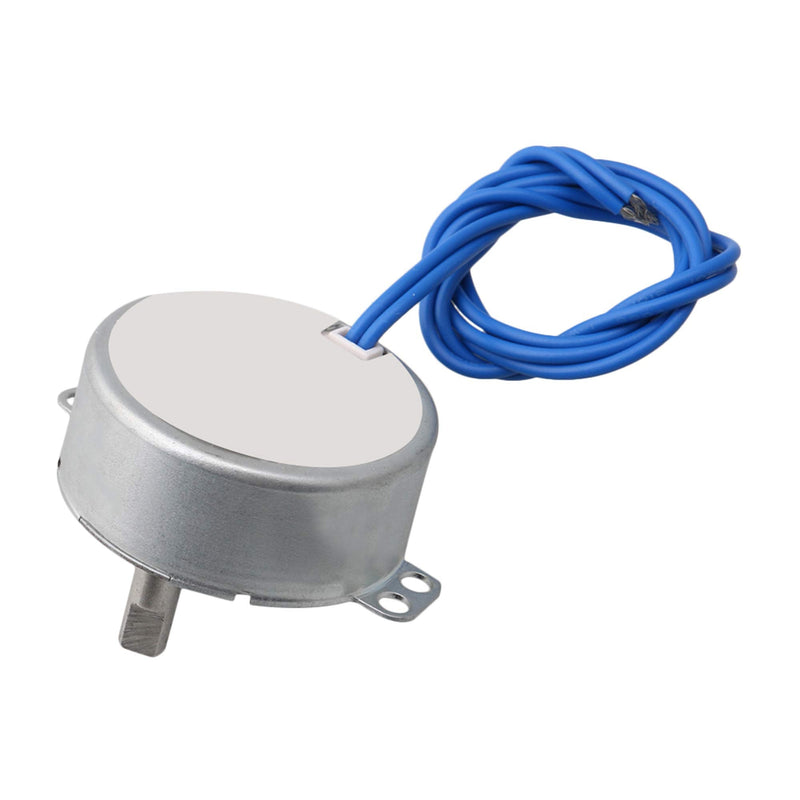 [Australia - AusPower] - Homeswitch Metal TYC-50 Double Flat Shaft CW/CCW Undirectional Speed Reduction Synchronous Motor AC110V 4-5RMP Silver 