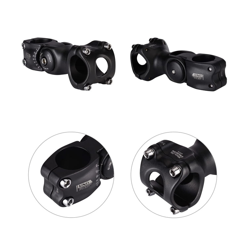 [Australia - AusPower] - FOMTOR 31.8 Adjustable Stem 90mm / 110mm 0~60 Degree MTB Adjustable Handlebar Stem for Most Mountain Bike Road Bike MTB (Only Fit 1.25"/31.8mm Handlebar) 31.8 x 110mm 