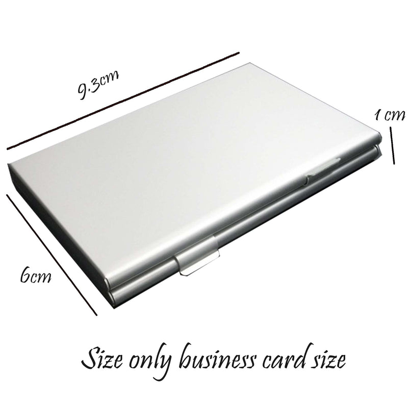 [Australia - AusPower] - Aluminum Memory Card Case Holder for Micro SD MMC TF Memory Card Storage Box Protecter Case Hold 2X Sd 16x Tf [Siver Color] 