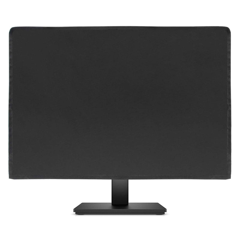 [Australia - AusPower] - Waterproof Computer Monitor Dust Cover, Luxiv Black Full Body Cover for Computer Screen Anti-Static LCD-Silky HD Panel Dust Cover (Black, 21W X 14H X 3.5D) 