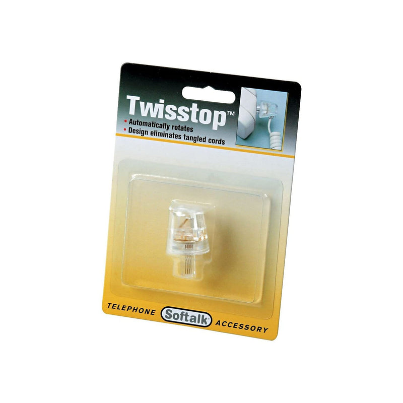 [Australia - AusPower] - Softalk 1500 Twisstop Rotating Phone Cord Detangler, Clear 