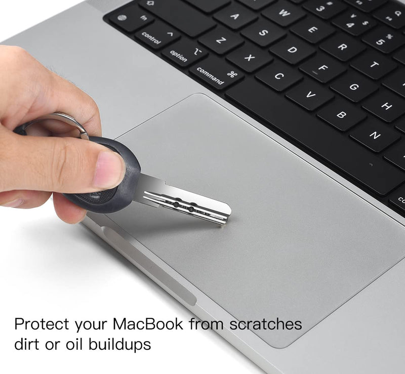 [Australia - AusPower] - 2 Pack MacBook Pro 14 Trackpad Protector Cover Skin, Clear Anti-Scratch Touchpad Cover Film for 2022 2021 New Apple MacBook Pro 14 Inch M1 Pro/Max Chip Model A2442 Protective Accessories MacBook Pro 14 A2442 