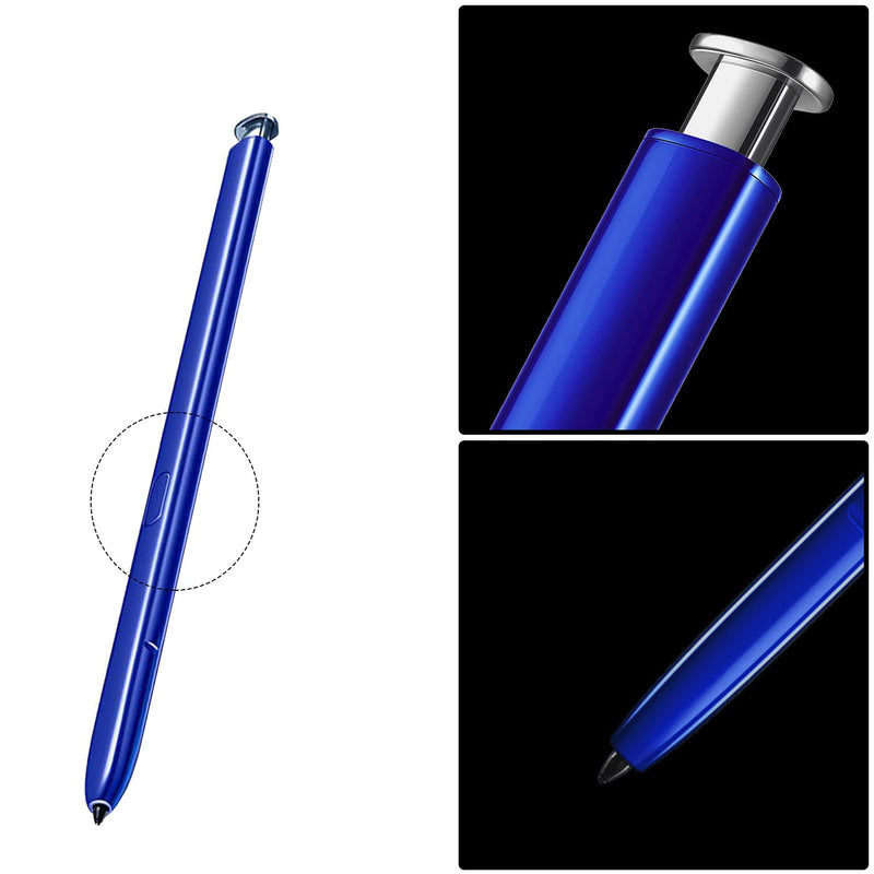 [Australia - AusPower] - 2 Pcs Glow Silver Galaxy Note 10 Pen Replacement for Galaxy Note 10 Note10 Plus Note 10+ 5G Stylus Pen Touch S Pen (Without Bluetooth) + Type-C Adapter 
