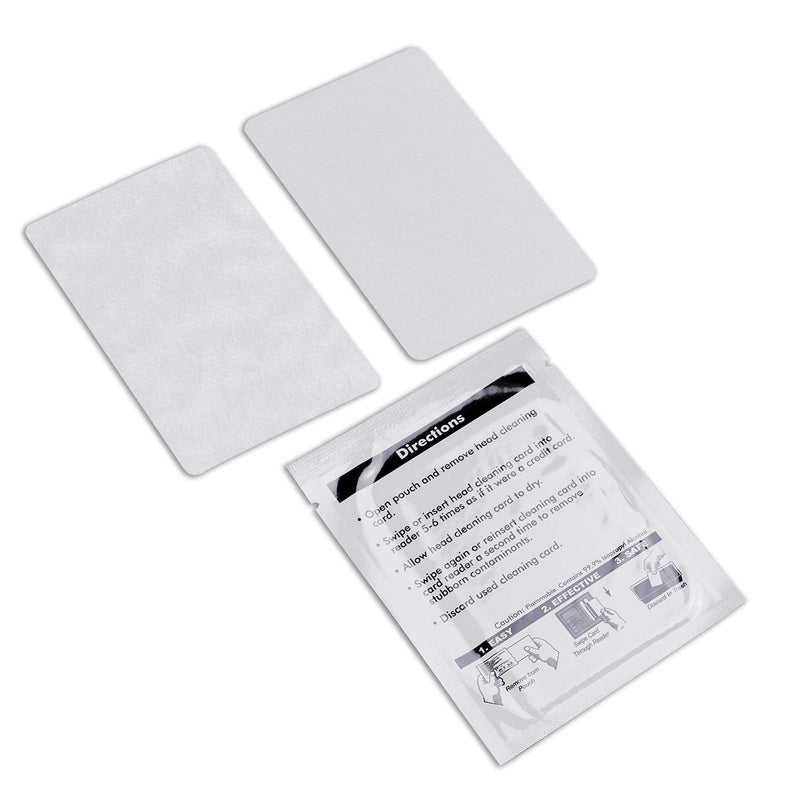 [Australia - AusPower] - Ci Kyan Credit Card Reader Cleaner, POS Swipe Terminal Cleaning Cards, CR80 Cleaning Cards (50 Cards) 50 Cards 