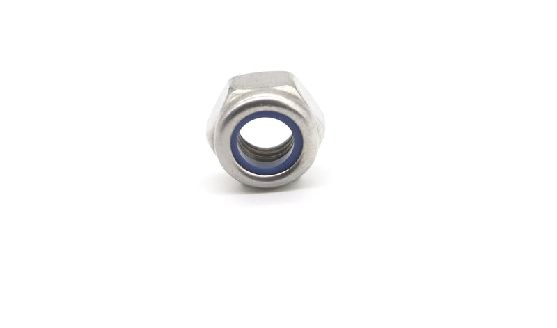 [Australia - AusPower] - binifiMux 20Pcs M8 X 1.25MM 304 Stainless Steel Nylon Lock Nuts Inserted Hex Self Clinching Silver 
