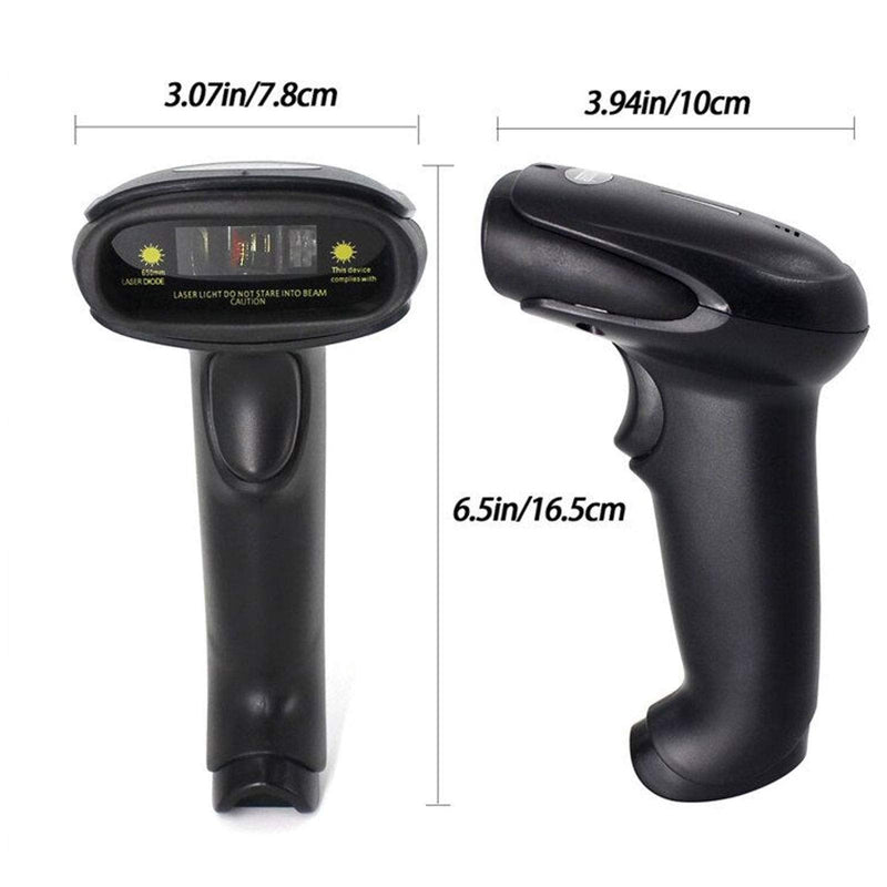 [Australia - AusPower] - Bluetooth Wireless Barcode Scanner Versatile 3-in-1 (2.4Ghz Bluetooth Wireless+USB 2.0 Wired) Rechargeable symcode 1D Laser Barcode Reader USB Handheld Bar Code Scanner Wireless with Stand … 