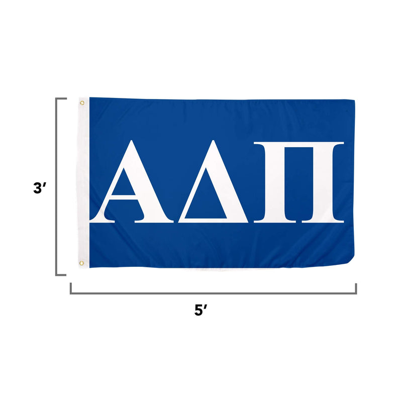 [Australia - AusPower] - Alpha Delta Pi Letter Sorority Flag Greek Banner Large 3 feet x 5 feet Sign Decor ADPi 