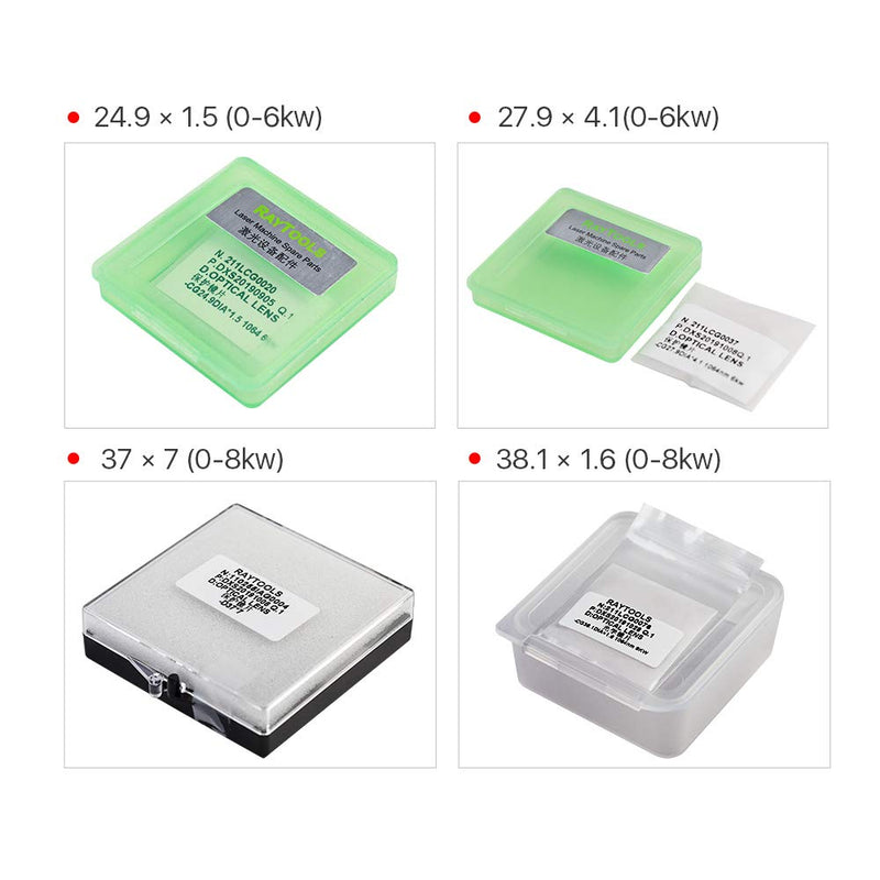 [Australia - AusPower] - Raytools Laser Optical Protection Windows Original Protective Lens for BM114 Fiber Laser Head Fused Silica D37 T7 