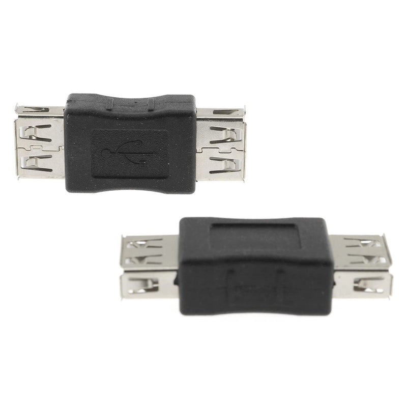 [Australia - AusPower] - DGZZI USB Adapter 2PCS USB Female to USB Female Gender Changer Adapter Coupler Converter 