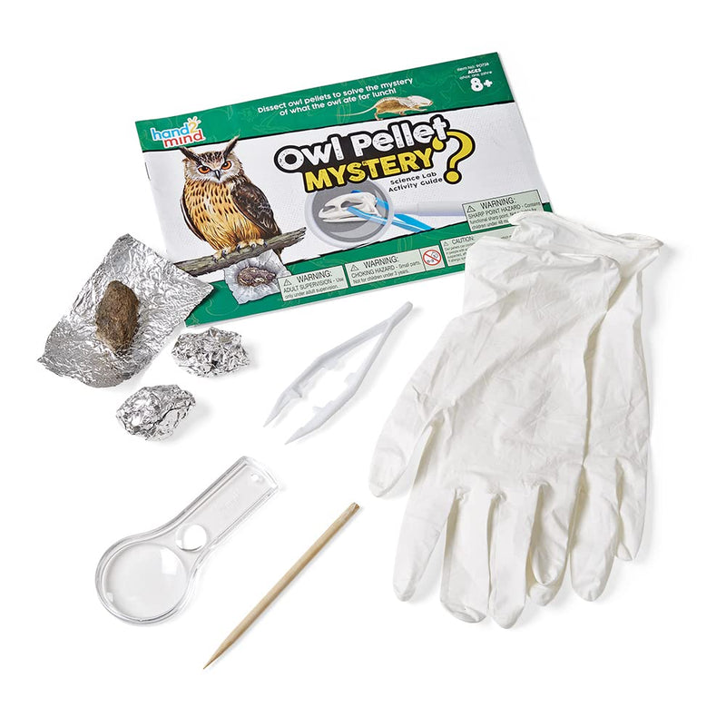 [Australia - AusPower] - hand2mind Animal Science Kit for Kids 8-12, Kids Science Kit with Fact-Filled Guide, Learn About Animal Biology and Dissect Owl Pellets, STEM Toys, 10 Science Experiments 