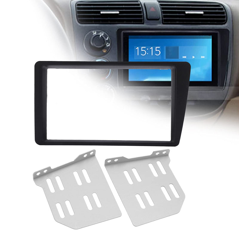 [Australia - AusPower] - Double DIN Radio Dash Kit, 2Din Radio Stereo Fascia Dash Frame Trim Replacement for Civic LHD 2001-2005 