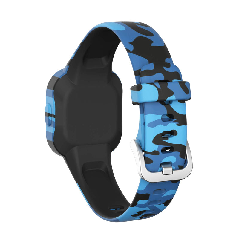 [Australia - AusPower] - RuenTech Compatible with Garmin Vivofit jr 3 Bands, Replacement Silicone Wristband Camouflage Watch Straps for Kid's Vivofit jr. 3 Fitness Tracker (Camo-3pcs) Camo-3Pack 