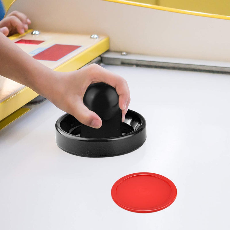 [Australia - AusPower] - Coopay Air Hockey Pushers and Red Air Hockey Pucks, Goal Handles Paddles Replacement Accessories for Game Tables(4 Striker, 8 Puck Pack) 