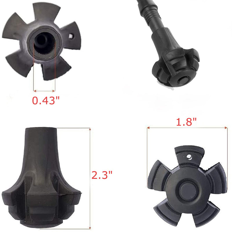 [Australia - AusPower] - Amzlike Trekking Pole Tip Accessories Set Hiking Pole Rubber Tips Replacement A-Mix 