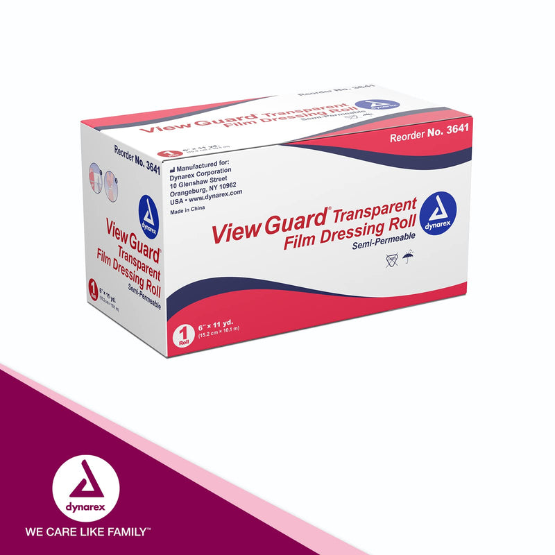 [Australia - AusPower] - Dynarex 3641 View Guard Transparent Film Dressing Roll 6"x11yds Each 