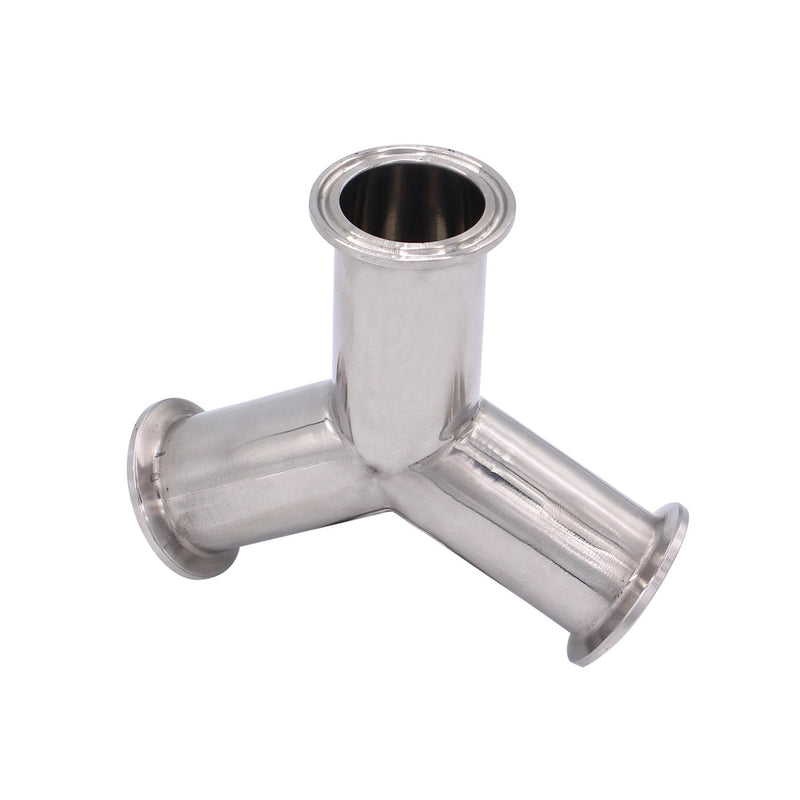 [Australia - AusPower] - DERNORD Tri Clamp Wye Clamp End True Y Type Cross Tee Tube Stainless Steel 304 Three Way Elbow 1.5 Inch Pipe OD 