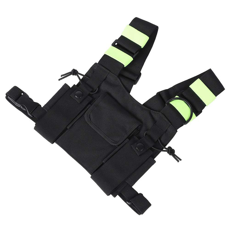 [Australia - AusPower] - Yellow Chest Harness Pack, Nylon Chest Harness Pouch for UV-5R/82/9R/XR 