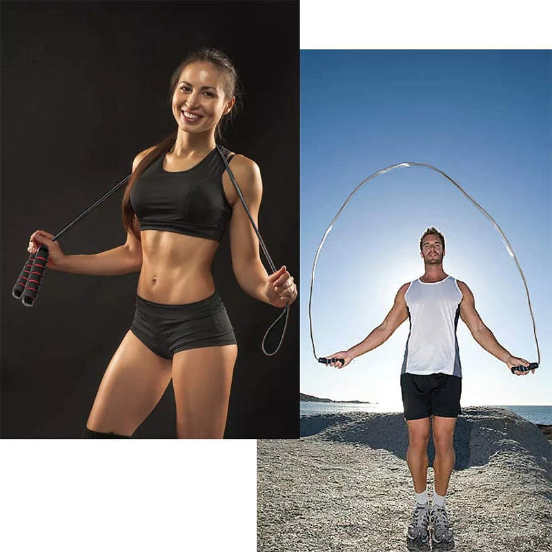 [Australia - AusPower] - DREAM&GLAMOUR Jump Rope Skipping Rope for Rope Skipping, Speed Jump Rope for Exercise Jump Ropes for Fitness for Kids and Adults 2Packs 