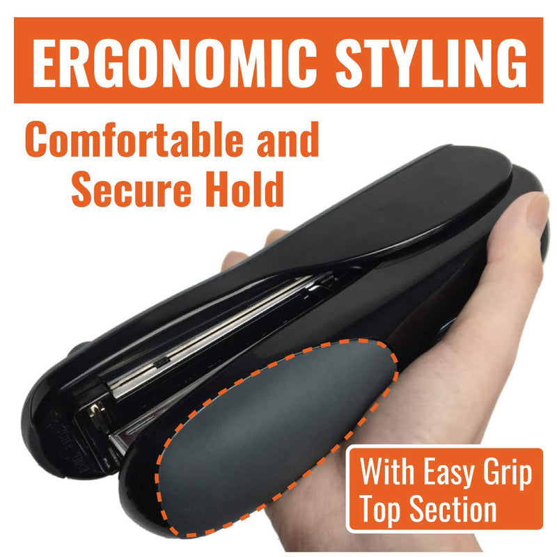 [Australia - AusPower] - Max Flat-Clinch Black Standard Stapler with 30 Sheet Capacity (HD-50DFBK) 