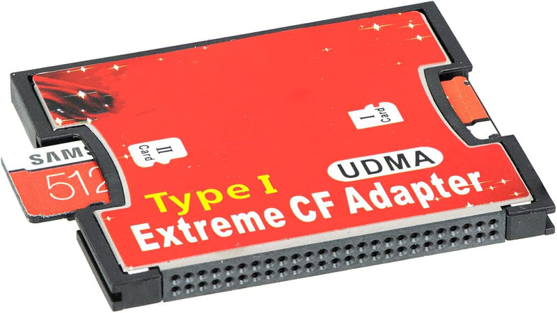 [Australia - AusPower] - QUMOX Dual Port Micro SD/SDXC TF to Compact Flash CF Type 1 Memory Card Reader Adapter MicroSDx2-CF 