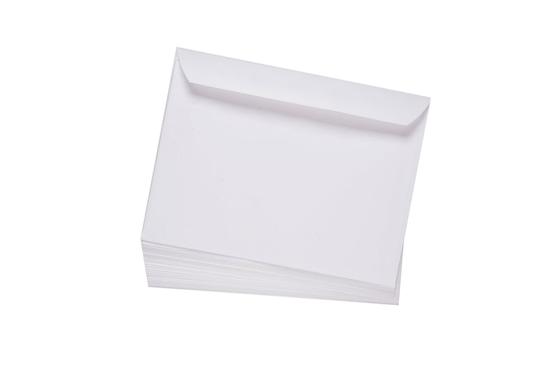 [Australia - AusPower] - EnDoc 6x9 Open Side Envelopes - 50 Pack - White Booklet Gummed Seal Envelope, 24lb. Heavyweight Paper For Home, Office, Business or School 