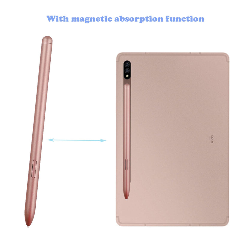 [Australia - AusPower] - Golden Tab S7 / S7+ Pen Replacement Pointer Stylus Pen for Samsung Galaxy Tab S7,Tab S7+ Plus,Tab S7 FE S Pen Stylus (Without Bluetooth) + Tips/Nibs 