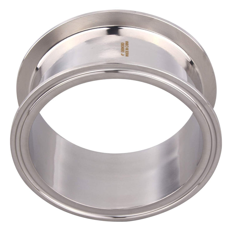 [Australia - AusPower] - DERNORD Sanitary Spool Tube with Clamp Ends,Stainless Steel 304 Seamless Round Tubing with 4 inch Tri Clamp Ferrule Flange (Tube Length: 2 Inch / 51MM) Tube Length: 2 Inch / 51MM 