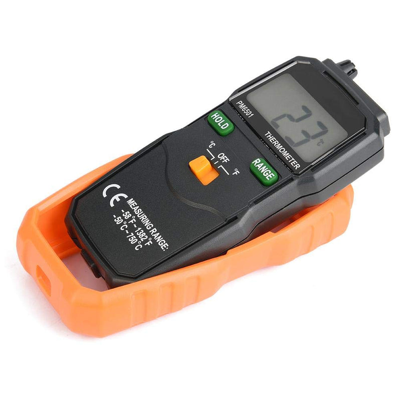 [Australia - AusPower] - Digital Thermocouple Temperature Thermometer, PEAKMETER PM6501 K Type LCD Thermometer Testing Tool Celsius and Fahrenheit 