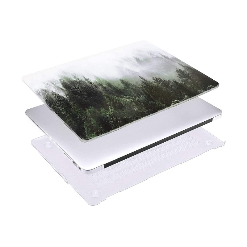 [Australia - AusPower] - MOSISO Compatible with MacBook Air 11 inch Case (Models: A1370 & A1465), Plastic Pattern Hard Shell Case & Keyboard Cover Skin & Screen Protector, Green Forest 