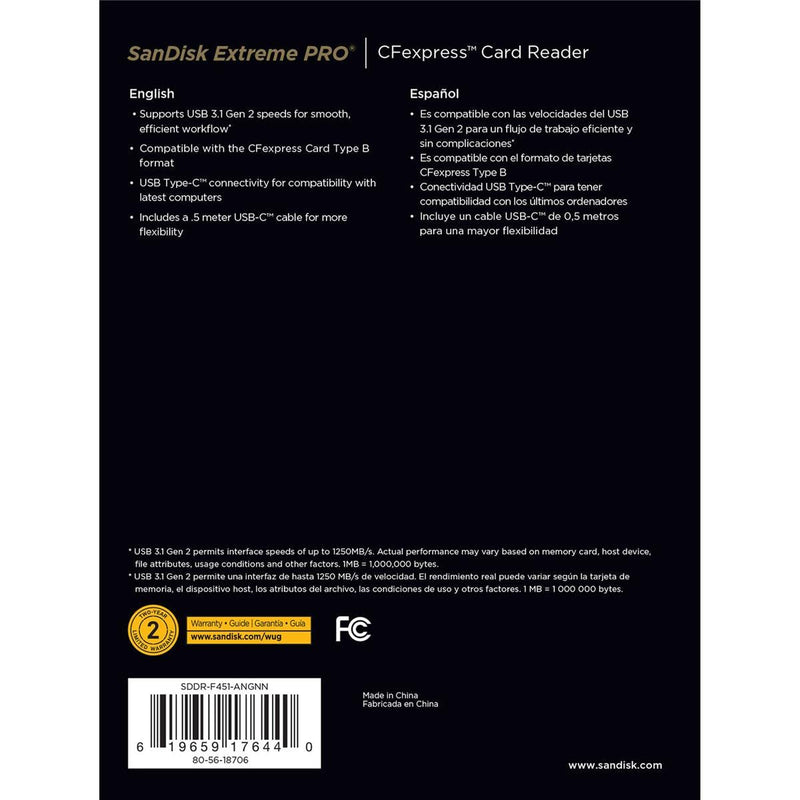 [Australia - AusPower] - SanDisk Extreme PRO CFexpress Card Reader 