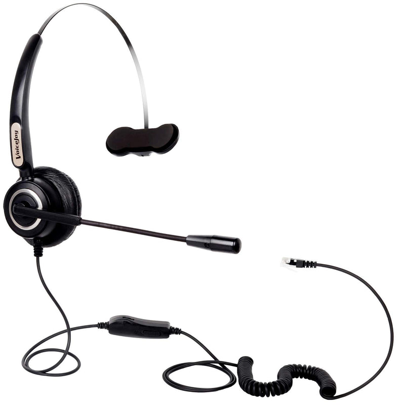 [Australia - AusPower] - Volume and Microphone Mute Headset Office Headphone with RJ9 Plug ONLY for Cisco IP Phones 7942 796X 797X 69XX Series 8811,8841,8851,8861,8941,8945,8961,9951,9971 