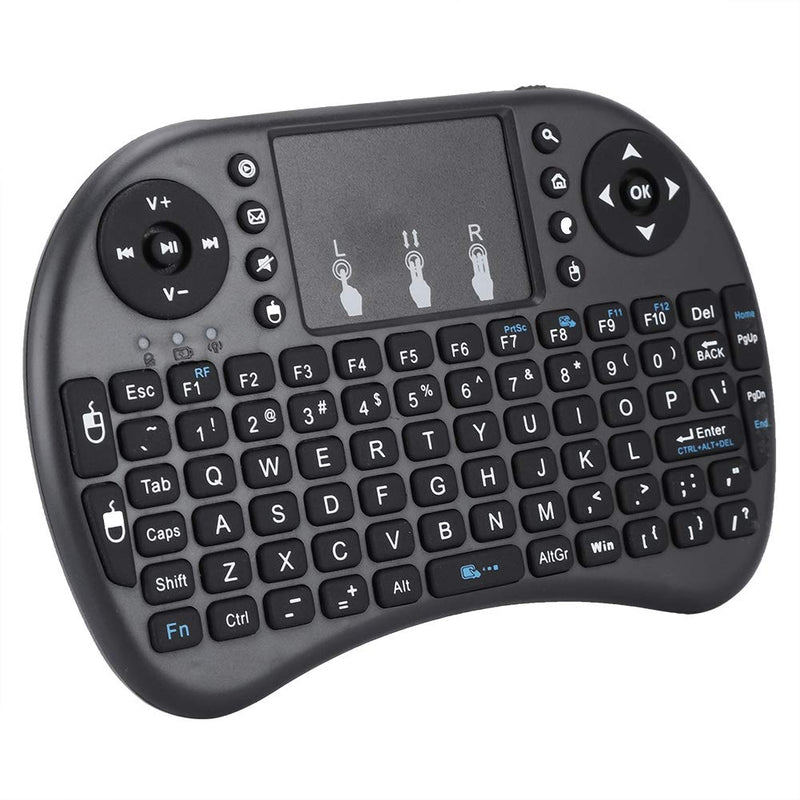 [Australia - AusPower] - Mini Wireless Keyboard with Touchpad, Portable 2.4Ghz Wireless Handheld Keyboard Flying Mouse Wireless Keyboard for Home Multimedia for PC, Laptop, Smart TV, Windows, TV Box, etc 