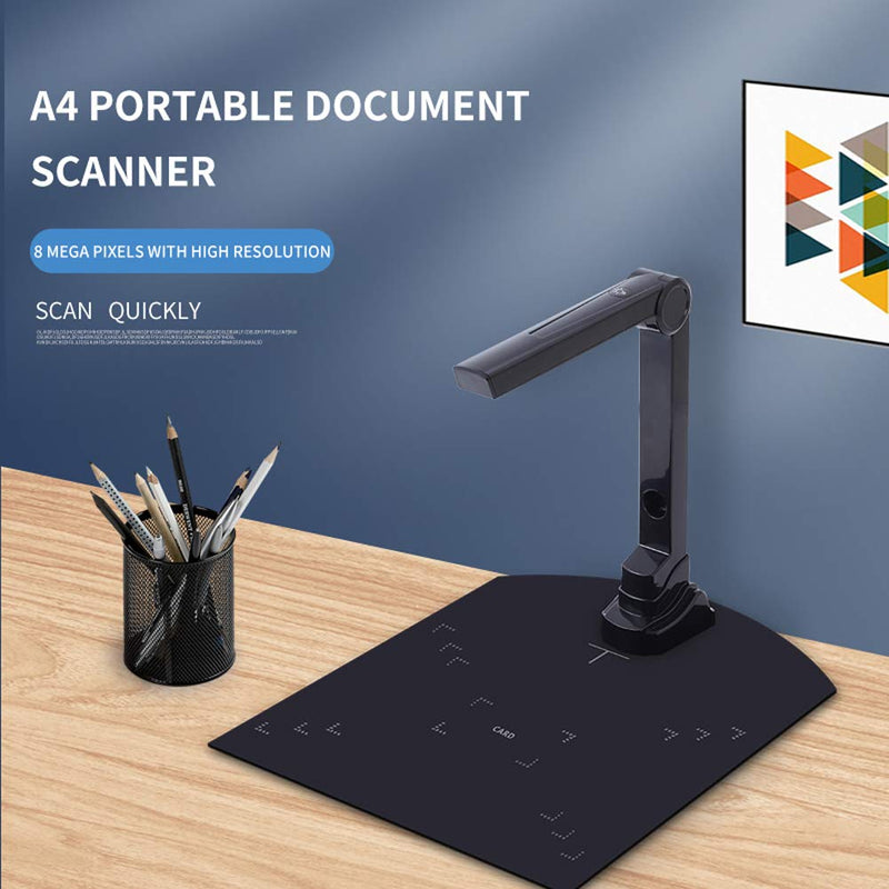 [Australia - AusPower] - Document Camera Scanner, BAOSHARE Book Scanner Capture Size A4 Foldable & Portable Document Scanner Not Compatable with MacOS System 