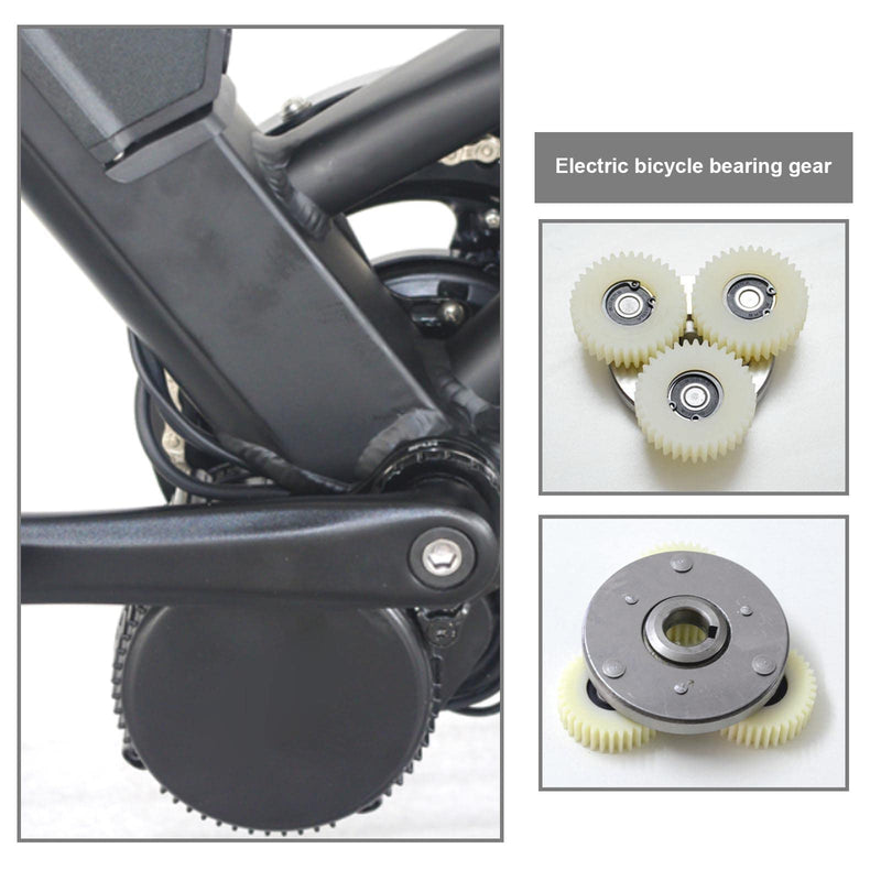 [Australia - AusPower] - Micro Traders 3PCS 36 Teeth E-Bike Wheel Hub Motor Planetary Gears with Bearing Compatible with Bafang Motor 38mm Diameter Nylon Motor Gear, White 
