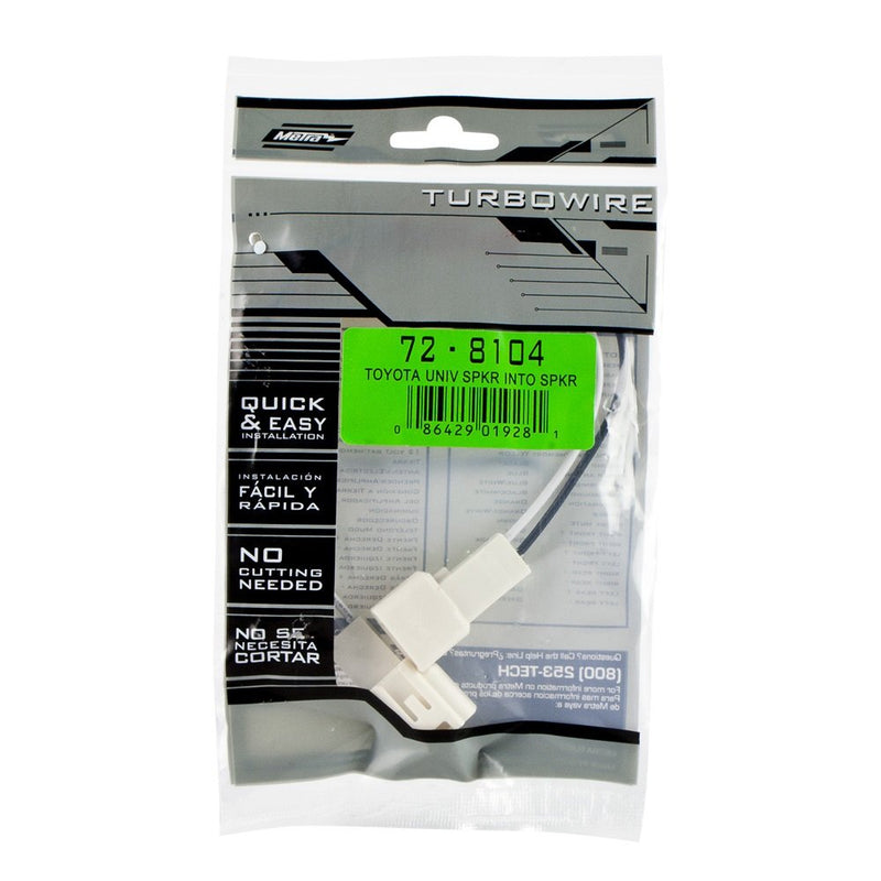 [Australia - AusPower] - Metra 72-8104 Speaker Connector for Select Toyota Vehicles Standard Packaging 