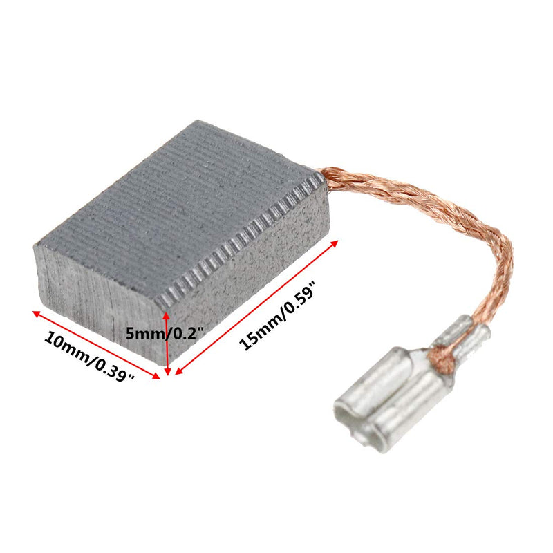 [Australia - AusPower] - Rannb Carbon Motor Brushes Power Electric Tool Replacement 15mm x 10mm x 5mm- 20pcs 15*10*5mm 