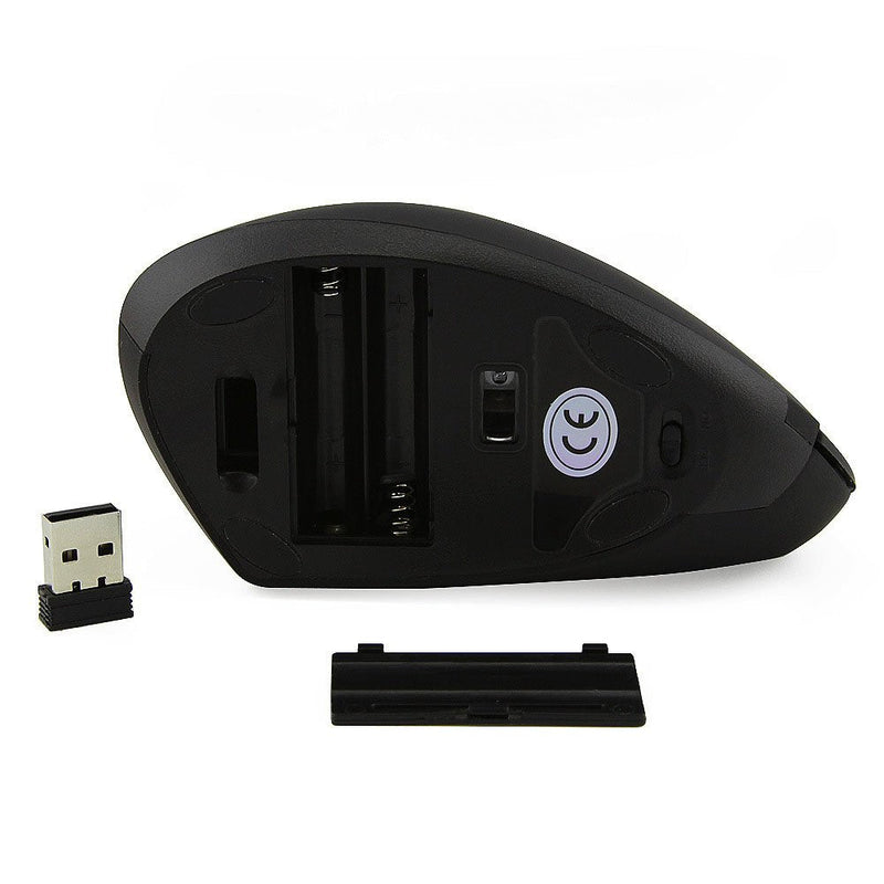 [Australia - AusPower] - Sokelinn-six Wireless Vertical Mouse,2.4Ghz Cordless 800/1200/1600 Adjustable DPI High Sensitivity Ergonomic USB Gaming Mouse for Computers and Laptops 