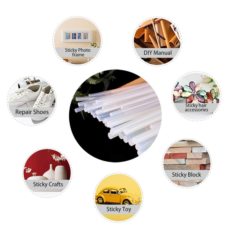 [Australia - AusPower] - Mini Hot Glue Gun Sticks 4 in. 0.27 in. Dia 82 Pack All Purpose Hot Melt Glue Sticks for Most Hot Melt Glue Gun Clear Hot Glue Adhesive Almost for All Materials for Kids Adults DIY Sealing Repairing 82PACK 