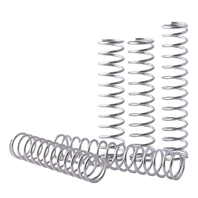 [Australia - AusPower] - 10Pcs Compression Springs Wire Diameter 0.7mm Outer Dia5mm Free Length 30mm Coil Mechanical Spring Set Silver Tone 0.7mmx5mm 0.7mmx5mmx30mm 