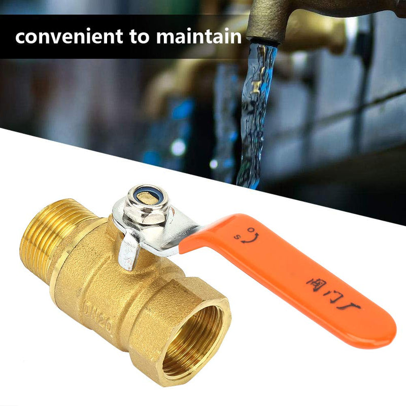 [Australia - AusPower] - 3/4'' BSPDN20 Male and Female Brass Pipe Full Port Ball Valve 
